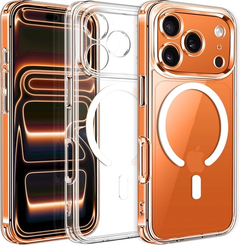 Magnetic transparent case for - transparent,