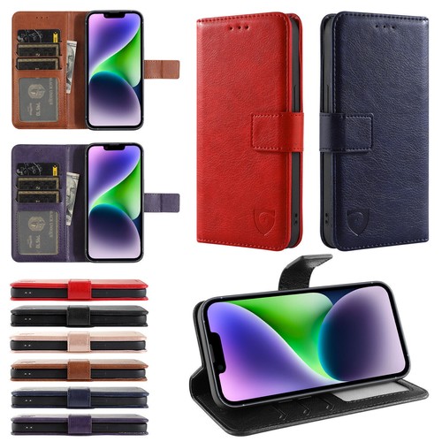 Leather flip wallet - case, cover